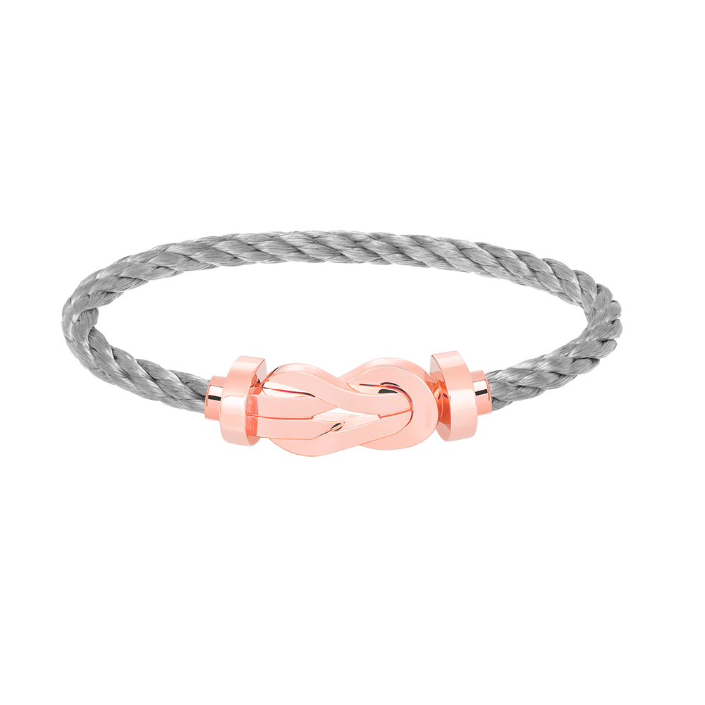 ??MIRA?¡¥CHANCE LARGE 8 FIGURE BUCKLE NO DIAMOND BRACELET ROSE GOLD