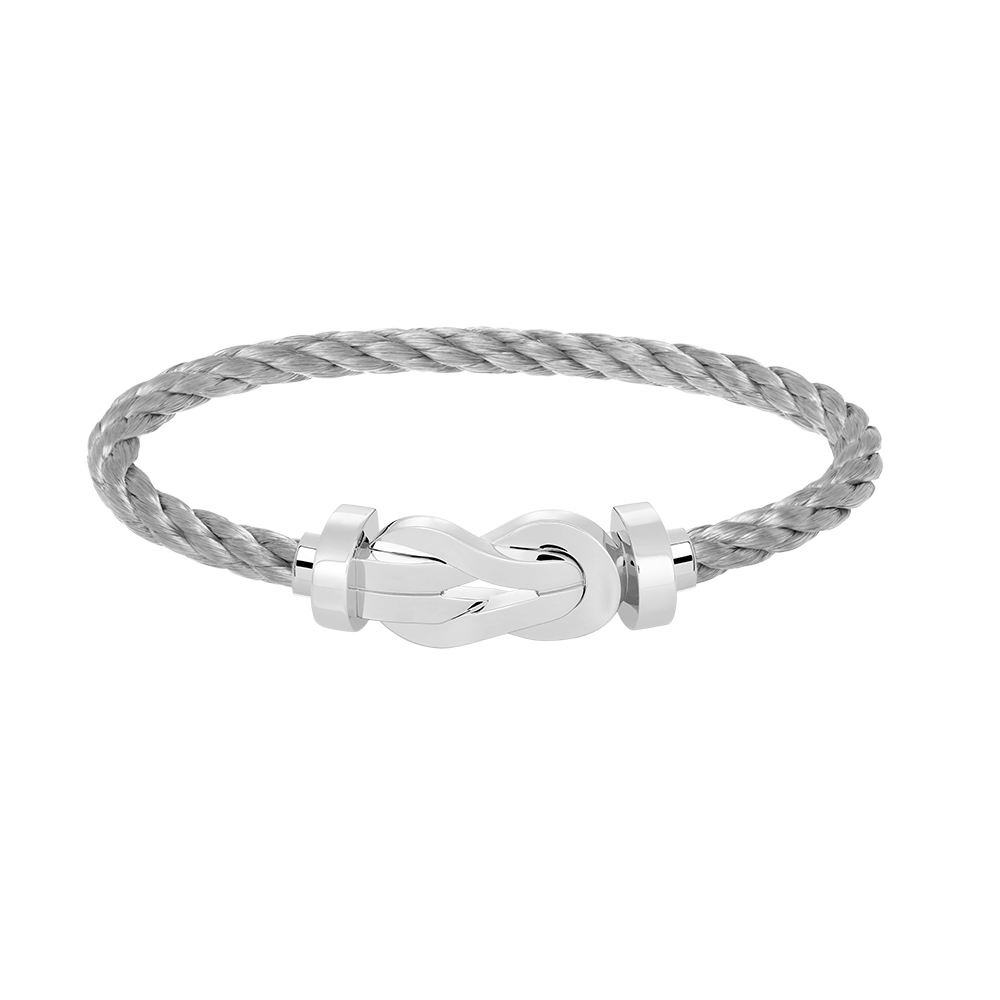 ??MIRA?¡¥CHANCE LARGE 8 FIGURE BUCKLE NO DIAMOND BRACELET SILVER