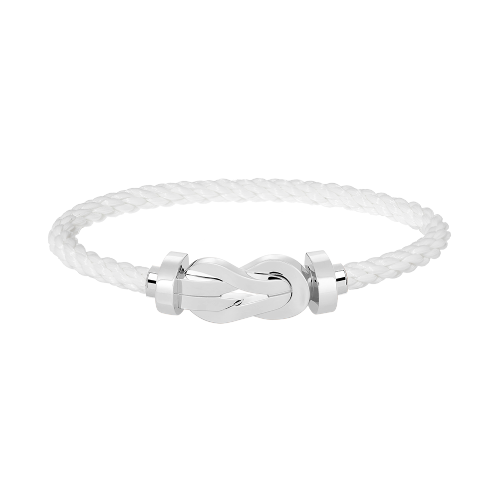 ??MIRA?¡¥CHANCE LARGE 8 FIGURE BUCKLE NO DIAMOND BRACELET SILVER