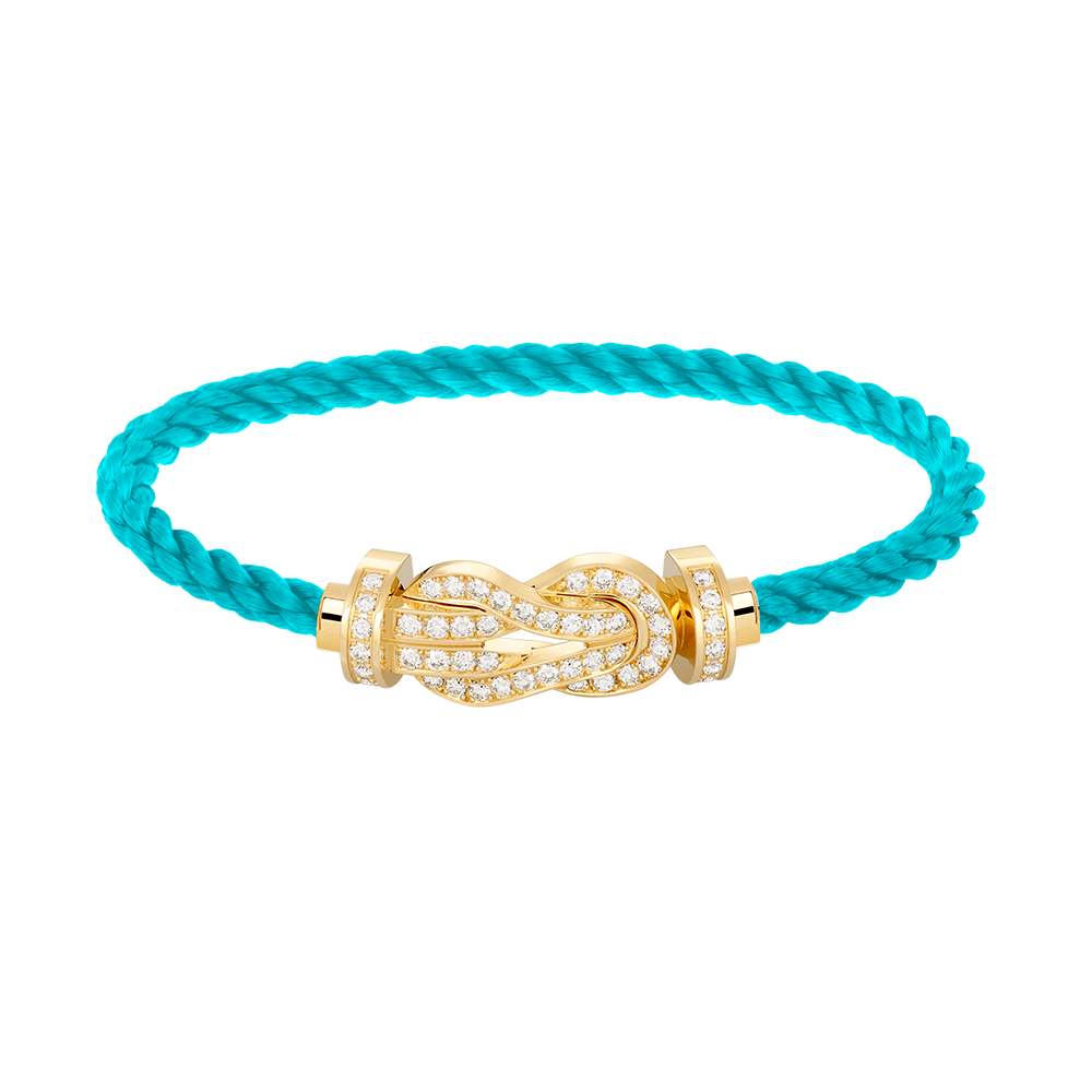 ??MIRA?¡¥CHANCE LARGE 8 FIGURE BUCKLE FULLDIAMOND BRACELET GOLD