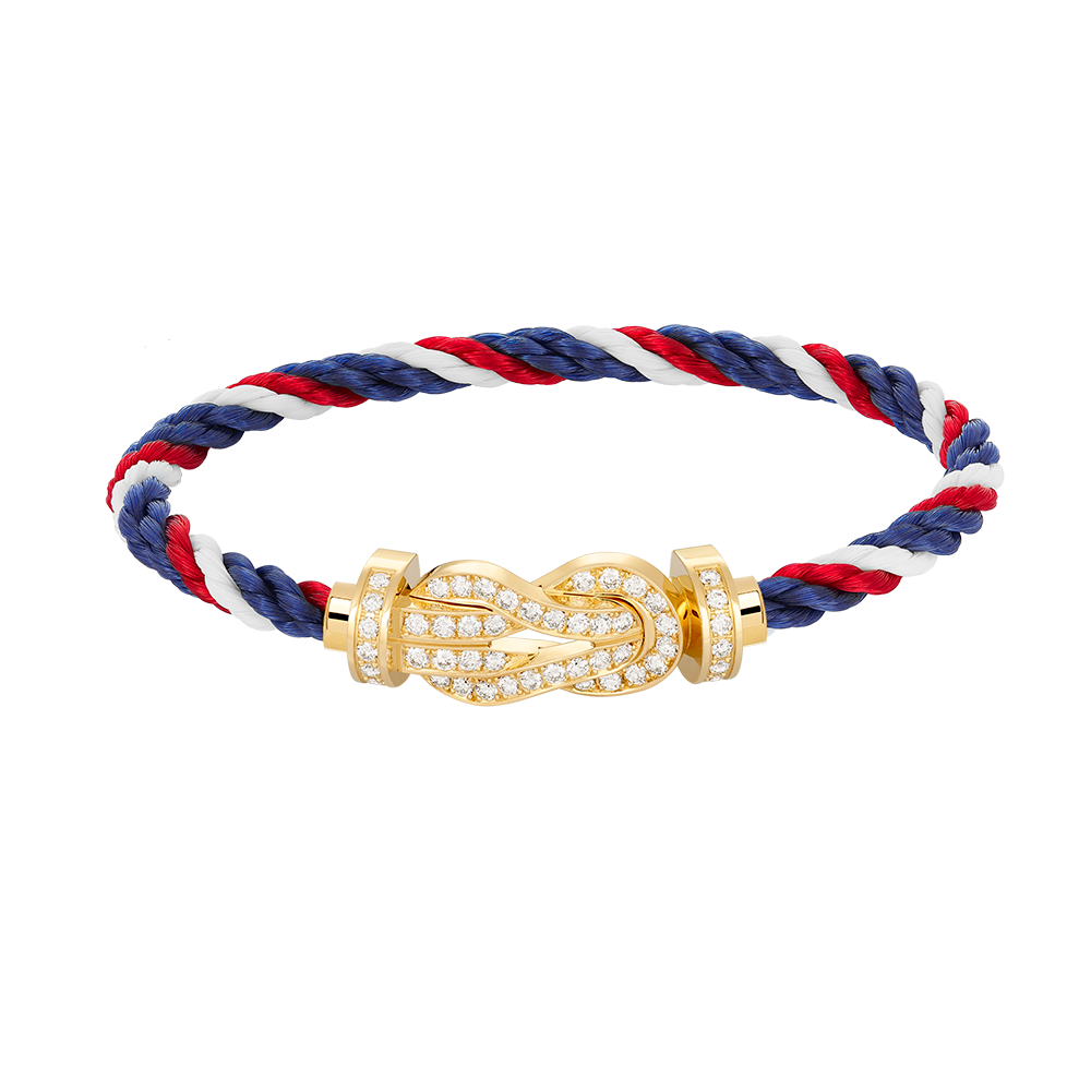 ??MIRA?¡¥CHANCE LARGE 8 FIGURE BUCKLE FULLDIAMOND BRACELET GOLD