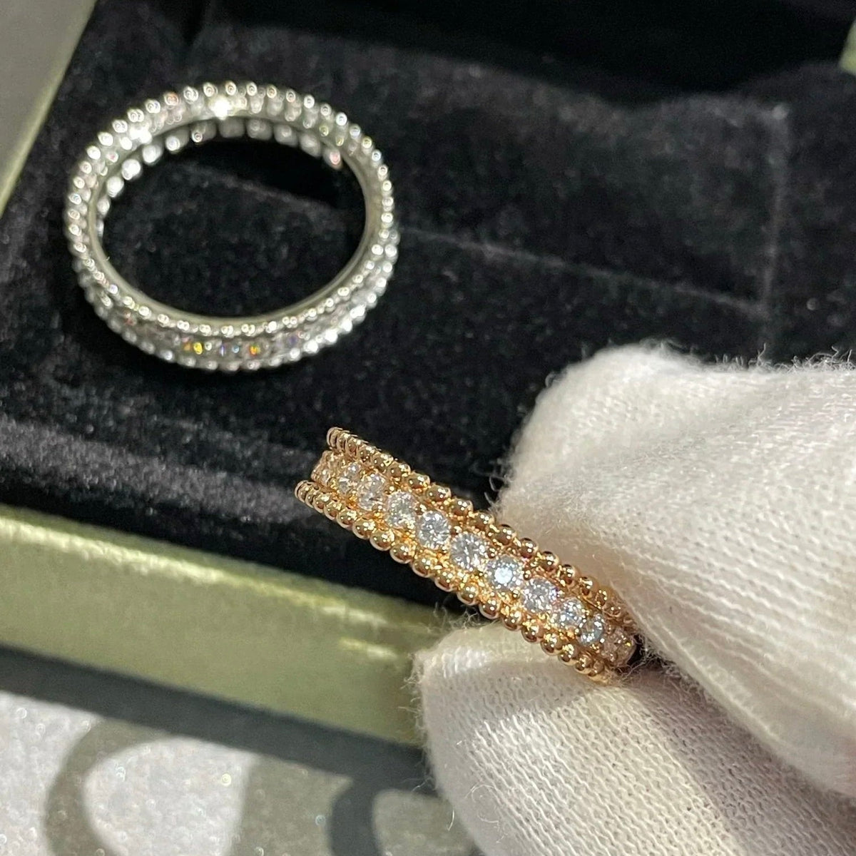 ??MIRA?¡¥PERLEE DIAMOND ROSE GOLD RING