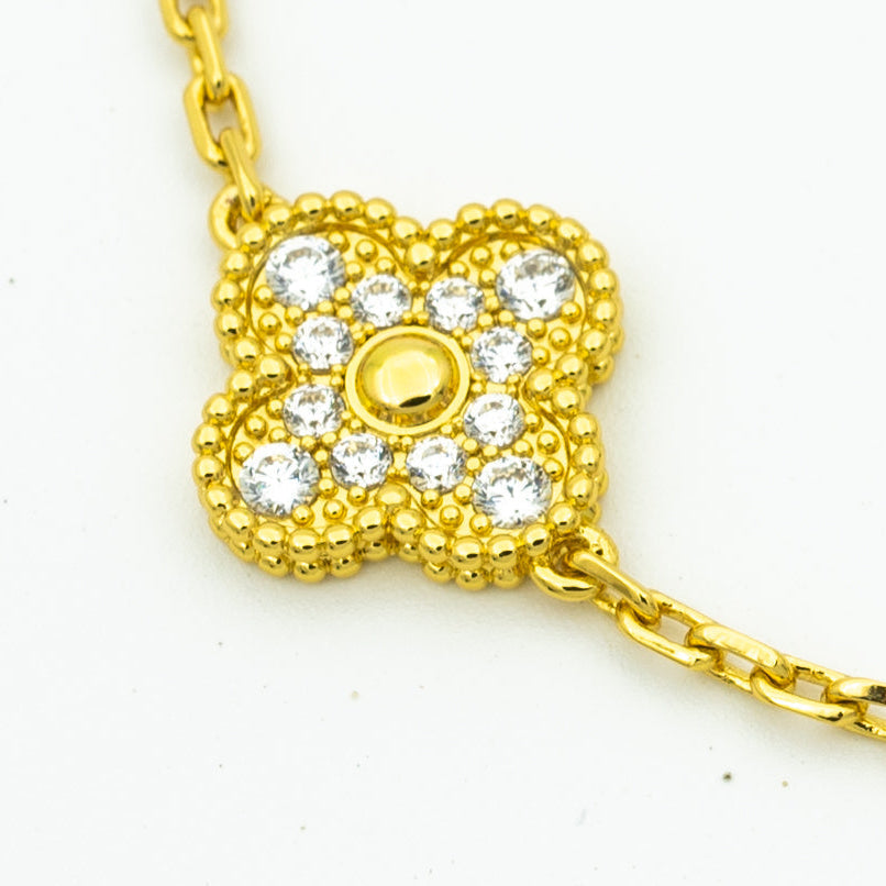 [MIRA]New  CLOVER 5 MOTIF LASER BRACELET COLLECTION