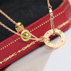 ??MIRA?¡¥LOVE NECKLACE ADJUSTABLE ROSE GOLD 2 DIAMOND