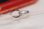 ??MIRA?¡¥LOVE NECKLACE PINK GOLD AND SILVER
