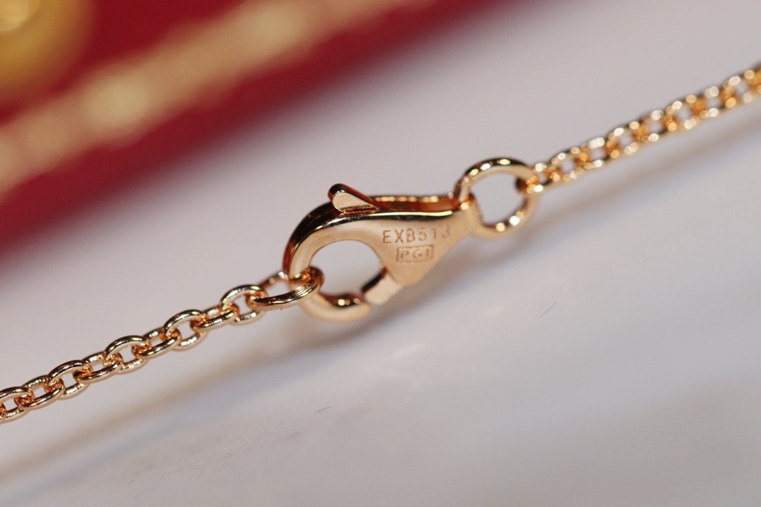 ??MIRA?¡¥LOVE NECKLACE PINK GOLD AND SILVER