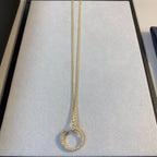 ??MIRA?¡¥JUSTE NECKLACE GOLD DIAMONDS
