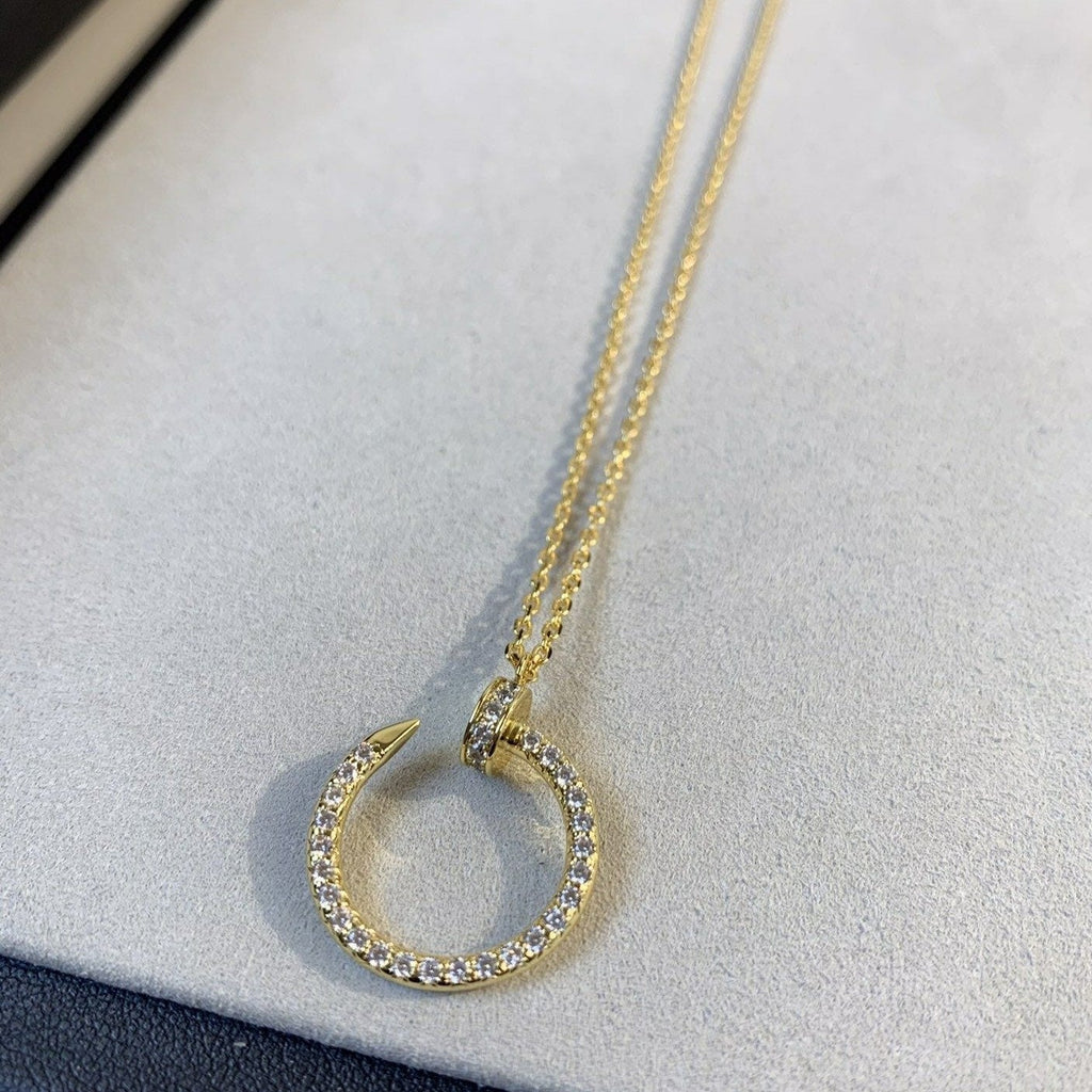 ??MIRA?¡¥JUSTE NECKLACE GOLD DIAMONDS
