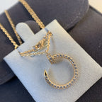 ??MIRA?¡¥JUSTE NECKLACE PINK GOLD DIAMONDS