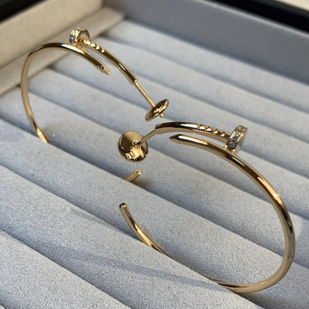 ??MIRA?¡¥JUSTE EARRINGS GOLD DIAMONDS 1.8MM