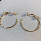 ??MIRA?¡¥JUSTE EARRINGS GOLD DIAMONDS 1.8MM