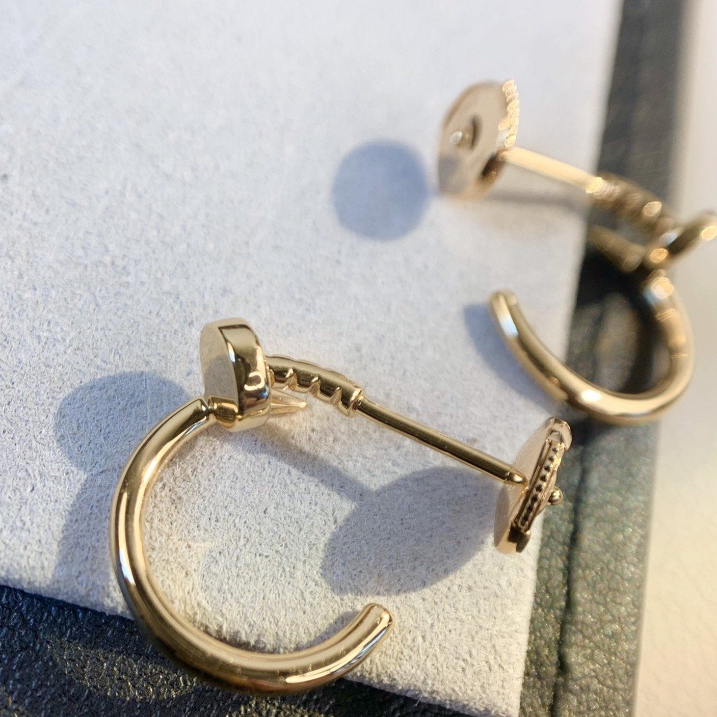 ??MIRA?¡¥JUSTE EARRINGS PINK GOLD