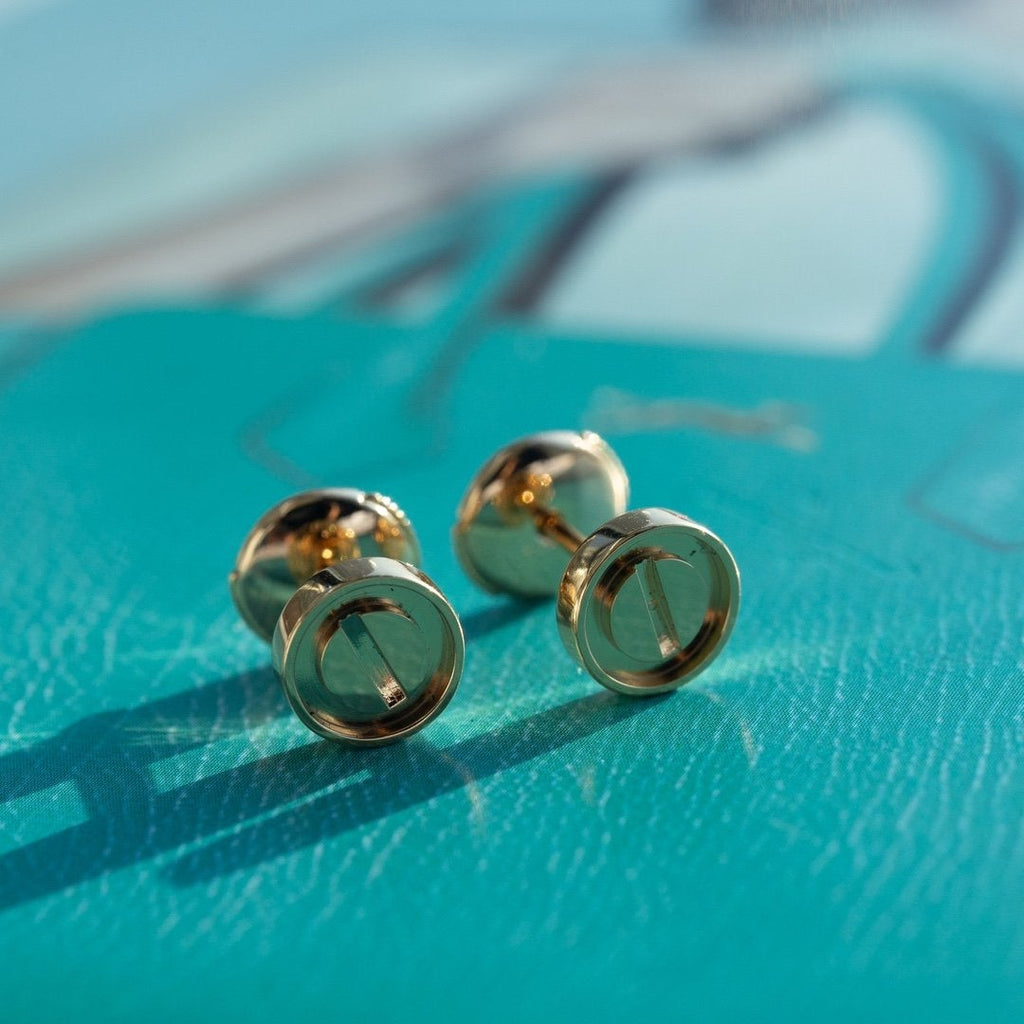 ??MIRA?¡¥LOVE EARRINGS PINK GOLD 10MM