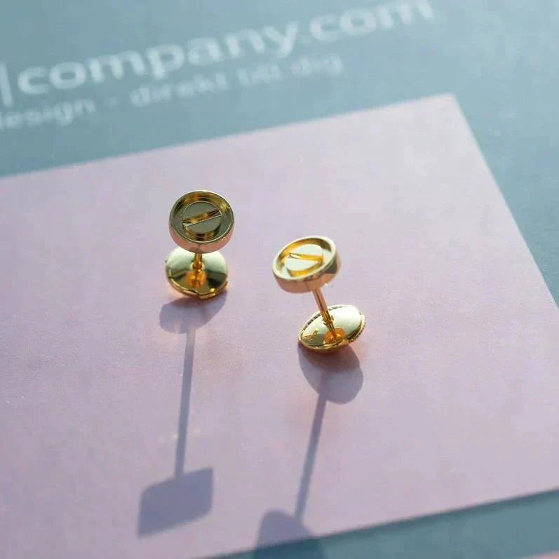 ??MIRA?¡¥LOVE EARRINGS GOLD 10MM