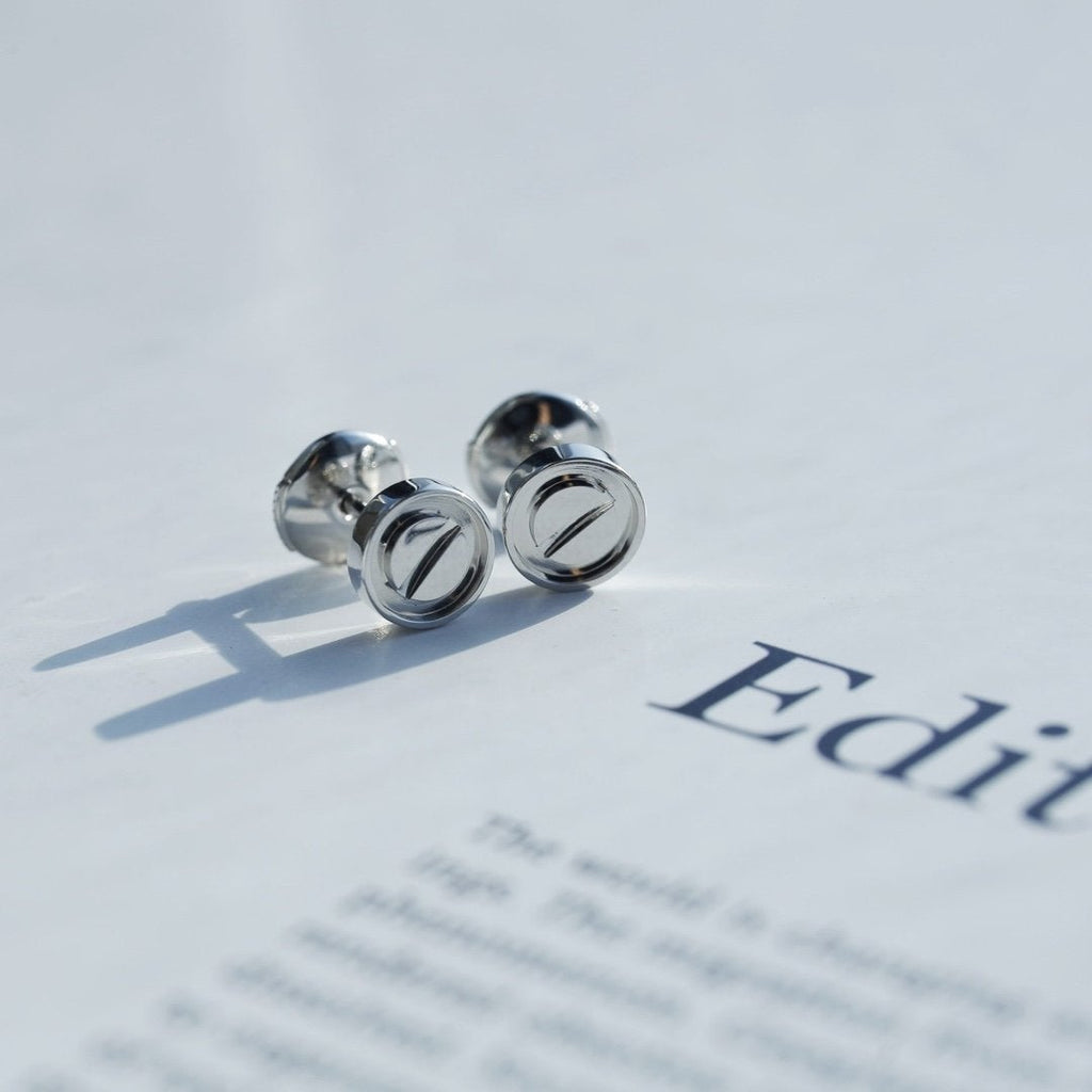 ??MIRA?¡¥LOVE EARRINGS SILVER 10MM