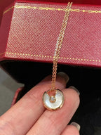 ??MIRA?¡¥AMULETTE ROSE GOLD MOP NECKLACE