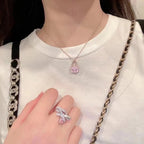 ??MIRA?¡¥CONSTANCE PEDANT PURPLE DIAMOND NECKLACE
