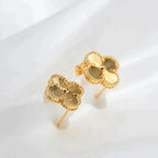??MIRA?¡¥CLOVER MEDIUM 1 MOTIFS LASER EARRINGS