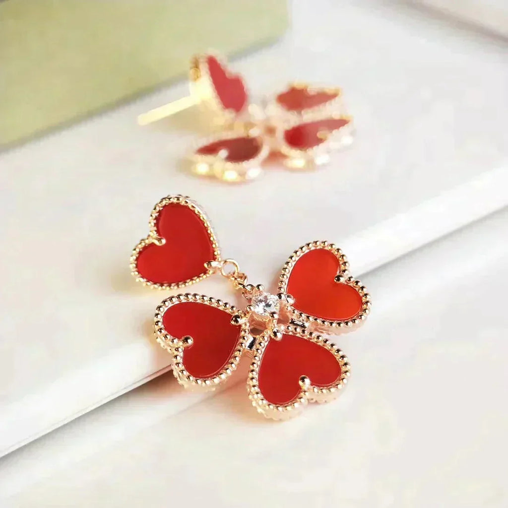 ??MIRA?¡¥SWEET CLOVER CARNELIAN EARRINGS