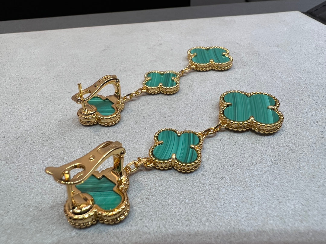 ??MIRA?¡¥CLOVER MALACHITE 3 MOTIFS GOLD