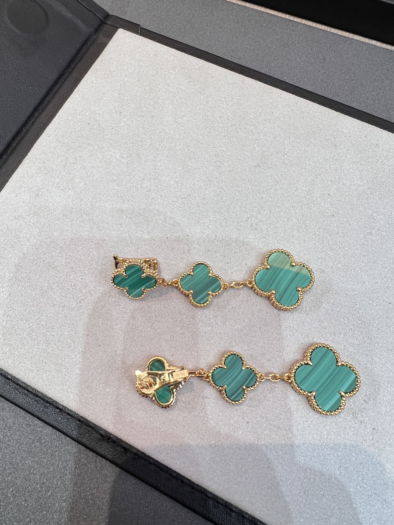 ??MIRA?¡¥CLOVER MALACHITE 3 MOTIFS GOLD