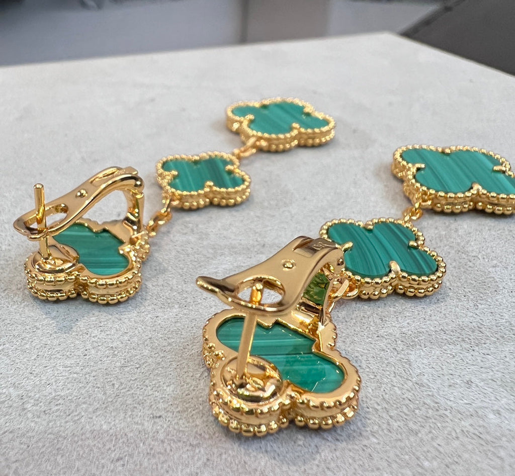 ??MIRA?¡¥CLOVER MALACHITE 3 MOTIFS GOLD