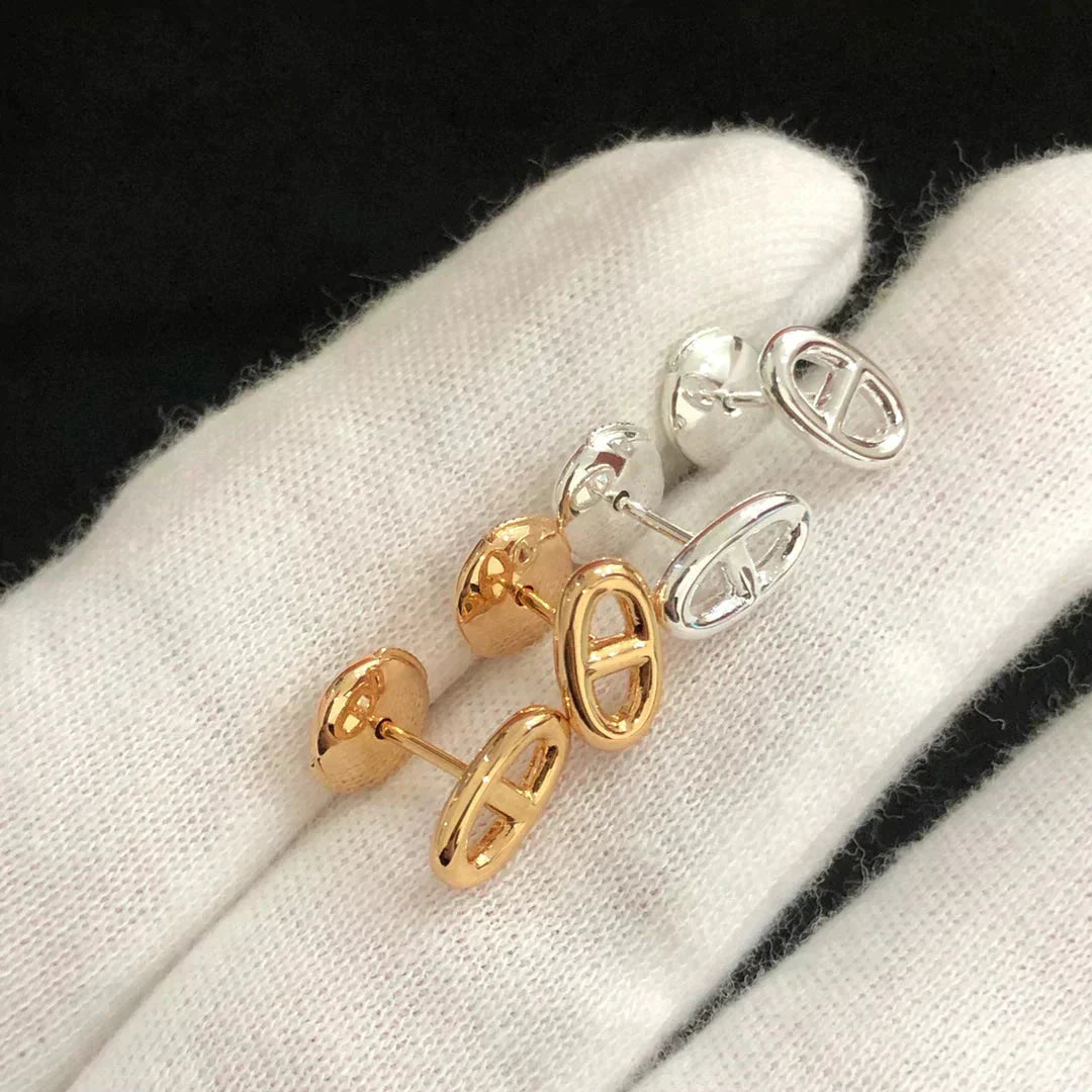 ??MIRA?¡¥CHAINE SMALL EARRINGS GOLD AND SILVER