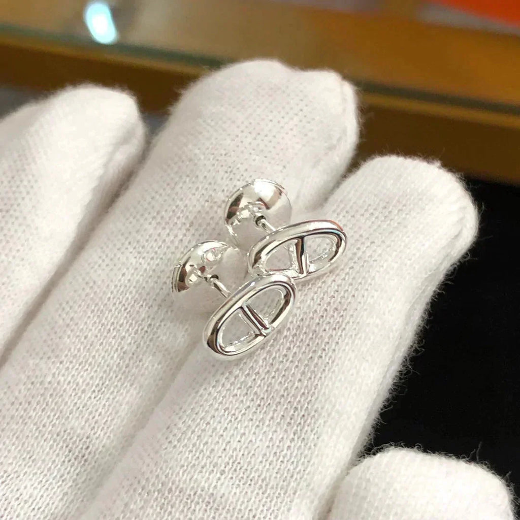 ??MIRA?¡¥CHAINE SMALL EARRINGS GOLD AND SILVER