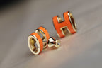 ??MIRA?¡¥MINI POP H EARRINGS ORANGE