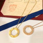 ??MIRA?¡¥LOVE NECKLACE 16MM 3 DIAMONDS