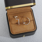 ??MIRA?¡¥JUSTE EARRINGS 12.75MM PINK GOLD DIAMOND