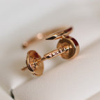 ??MIRA?¡¥JUSTE EARRINGS PINK GOLD