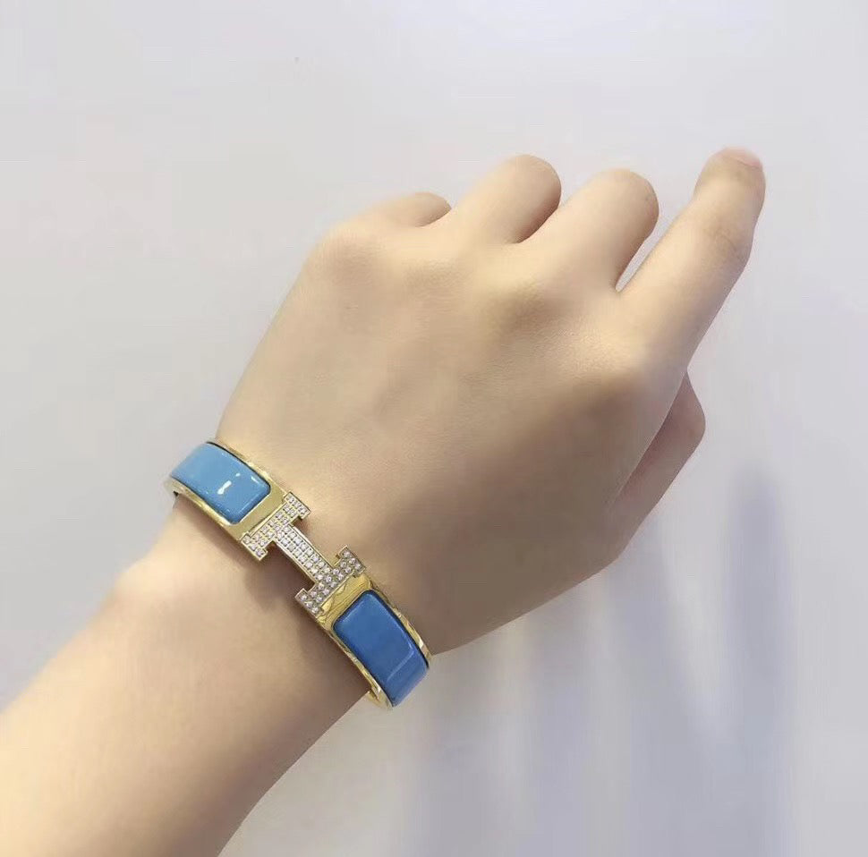 ??MIRA?¡¥H CLOUD BLUE BRACELET GOLD DIAMOND
