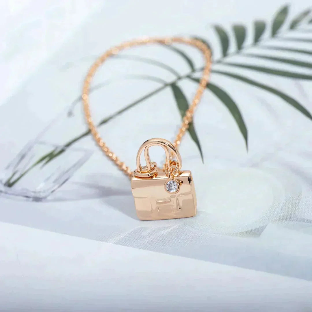 ??MIRA?¡¥AMULETTE PEDANT ROSE GOLD NECKLACE