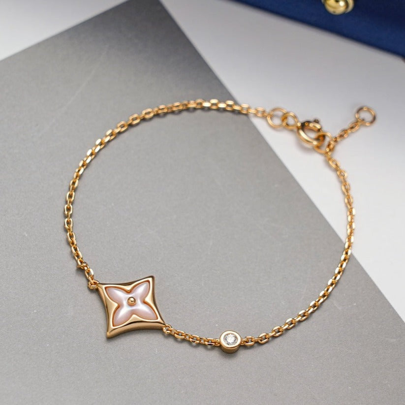 ??MIRA?¡¥STAR 1 DIAMOND PINK GOLD BRACELET