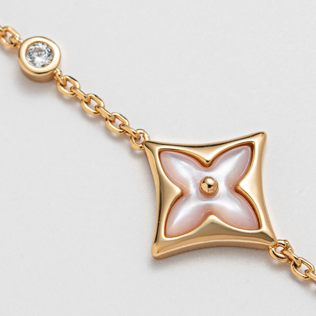 ??MIRA?¡¥STAR 1 DIAMOND PINK GOLD BRACELET