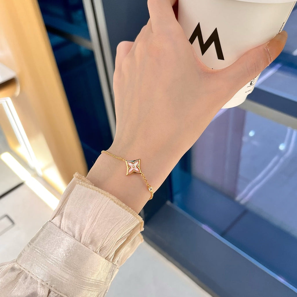 ??MIRA?¡¥STAR 1 DIAMOND PINK GOLD BRACELET