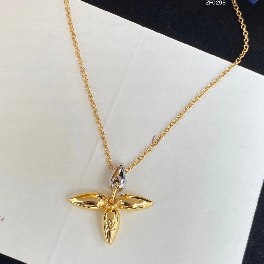??MIRA?¡¥LOUISETTE PEDANT GOLD NECKLACE