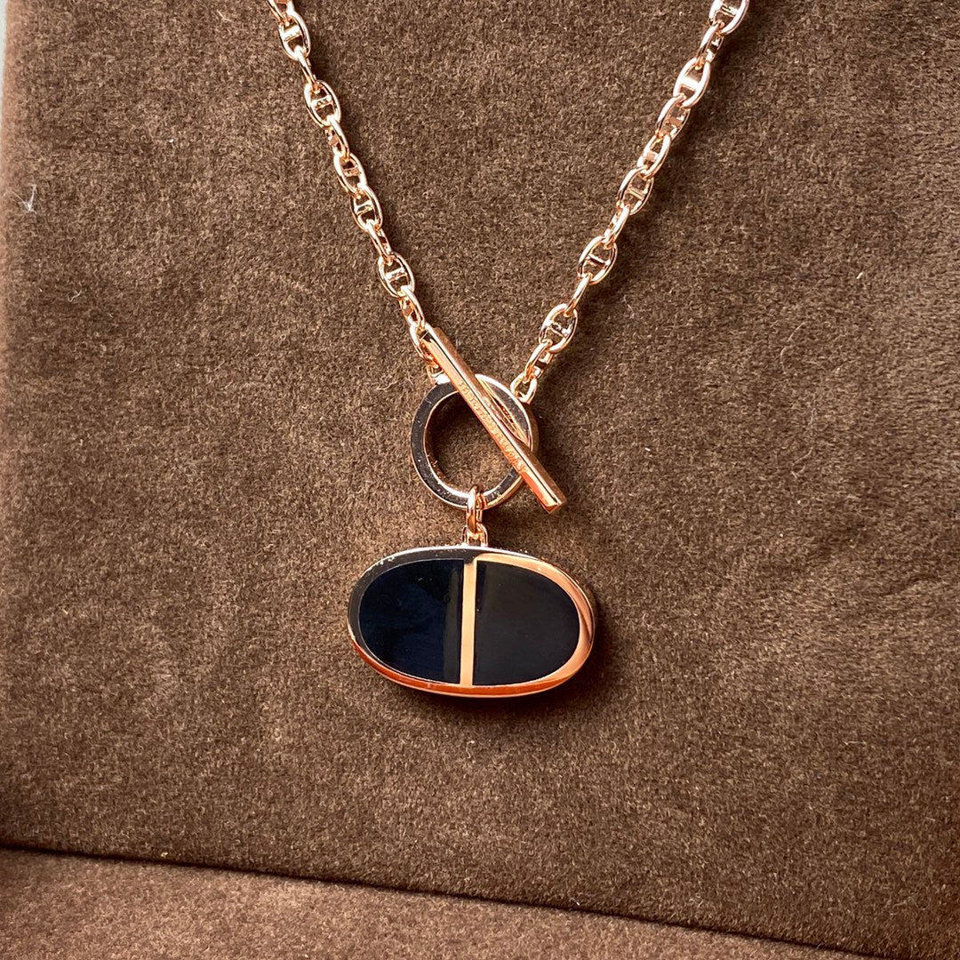 ??MIRA?¡¥CHAINE VERSO BLACK CERAMIC NECKLACE