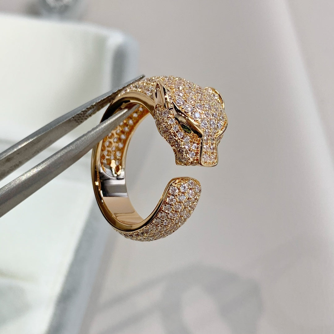 ??MIRA?¡¥PANTHERE PINK GOLD DIAMOND RING