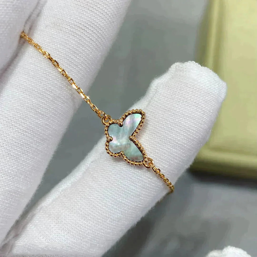 ??MIRA?¡¥BUTTERFLY DARK MOP BUTTERFLY BRACELET