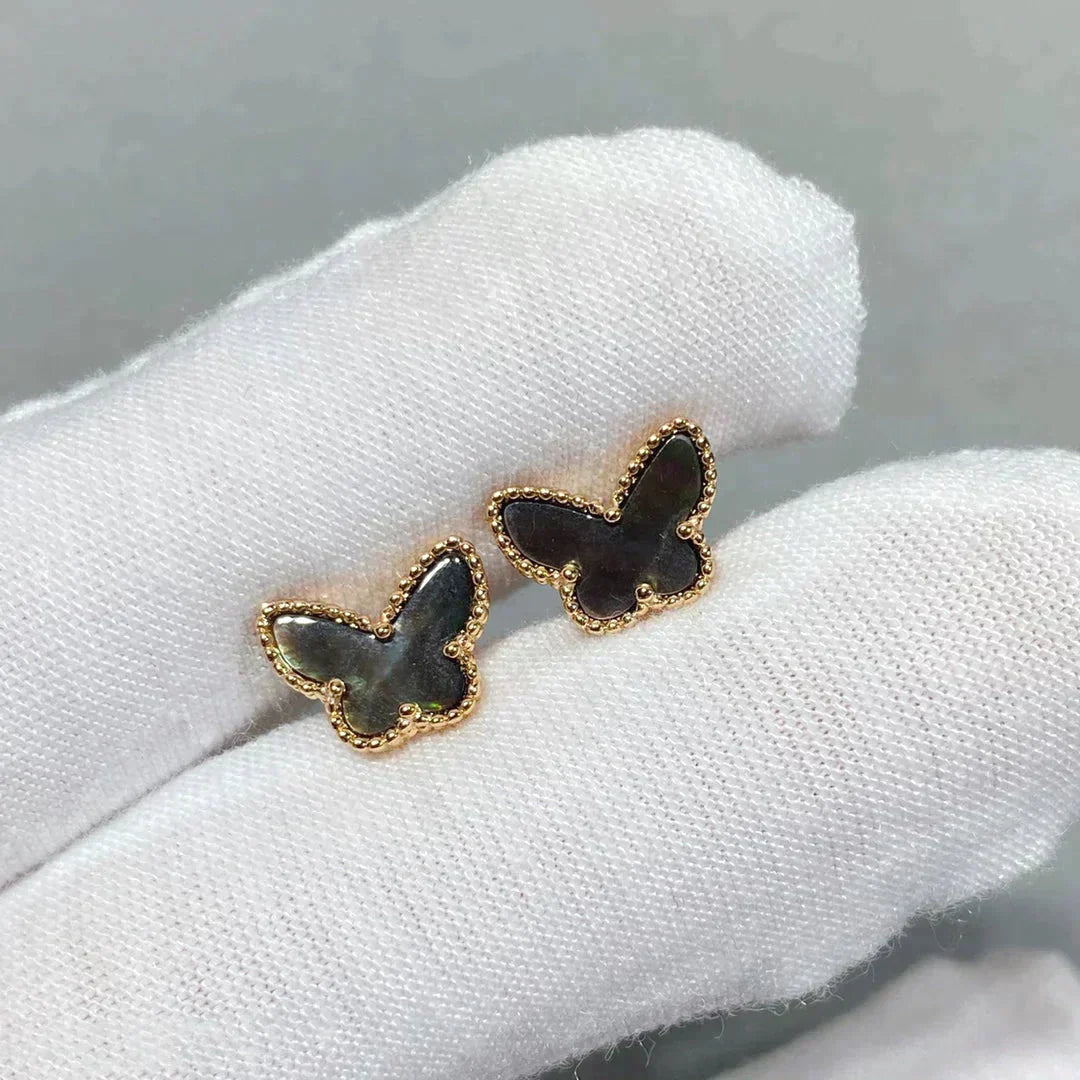 ??MIRA?¡¥BUTTERFLY DARK MOP  EARRINGS