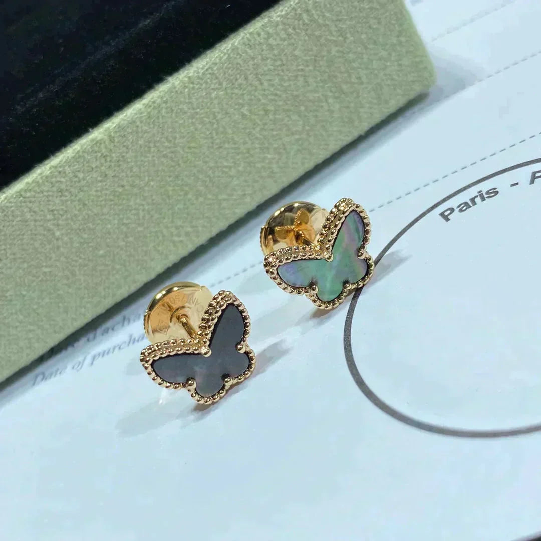 ??MIRA?¡¥BUTTERFLY DARK MOP  EARRINGS