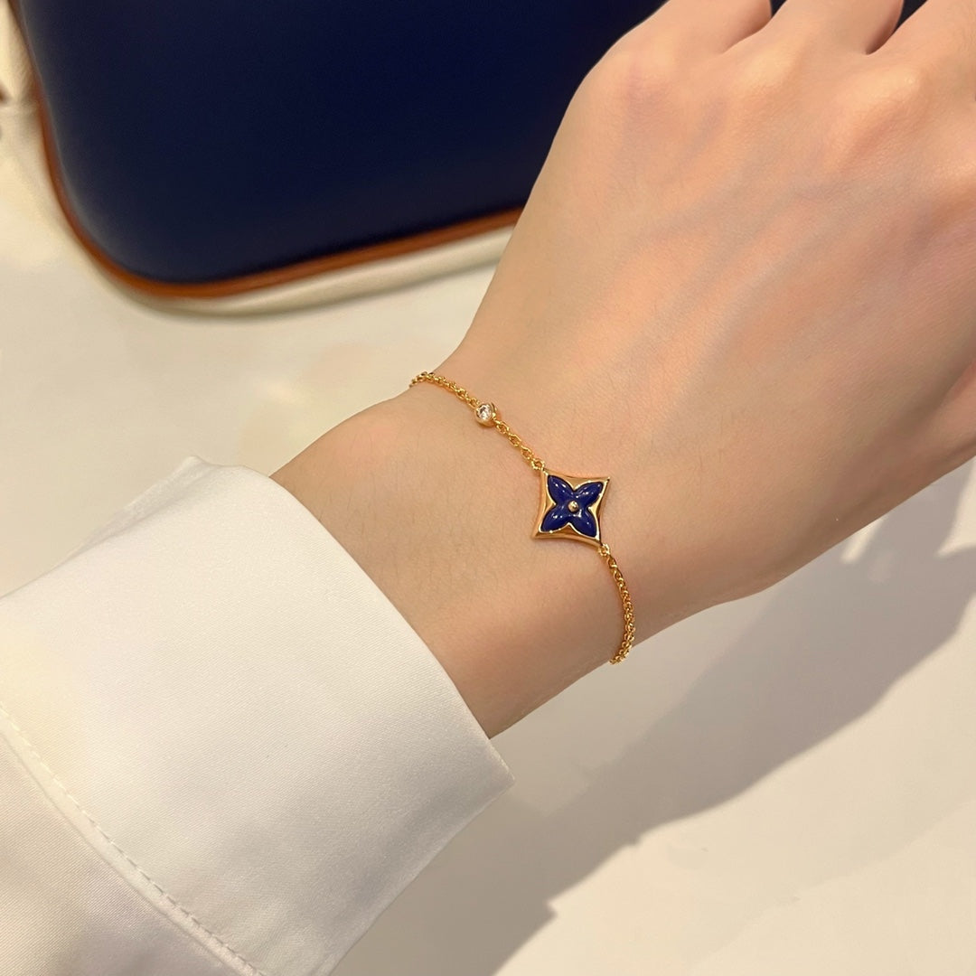 ??MIRA?¡¥COLOR STAR PINK GOLD DIAMOND BRACELET