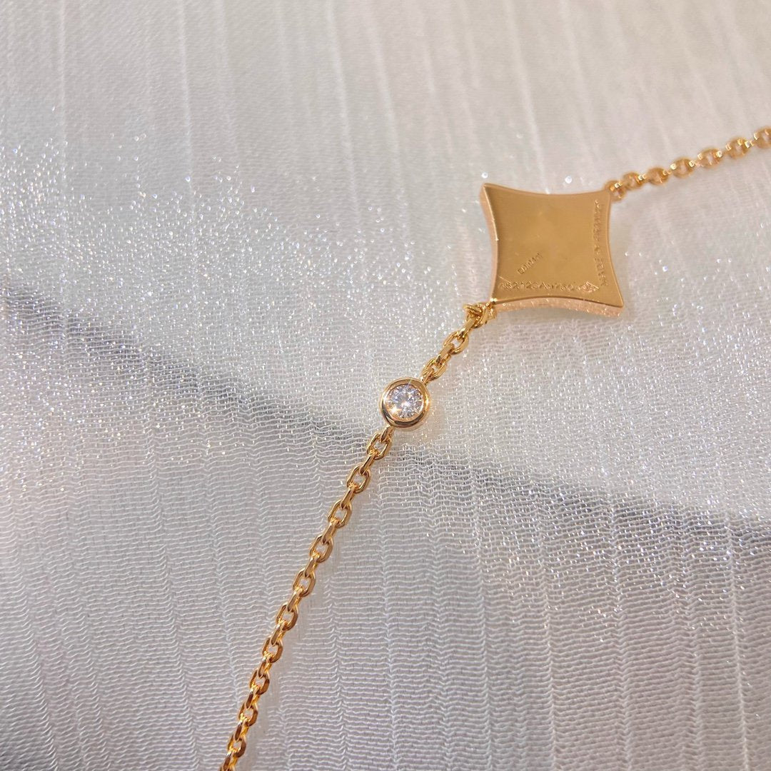 ??MIRA?¡¥COLOR STAR CARNELIAN PINK GOLD DIAMOND BRACELET