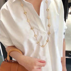 ??MIRA?¡¥CLOVER 20 MOTIFS LASER DIAMOND NECKLACE