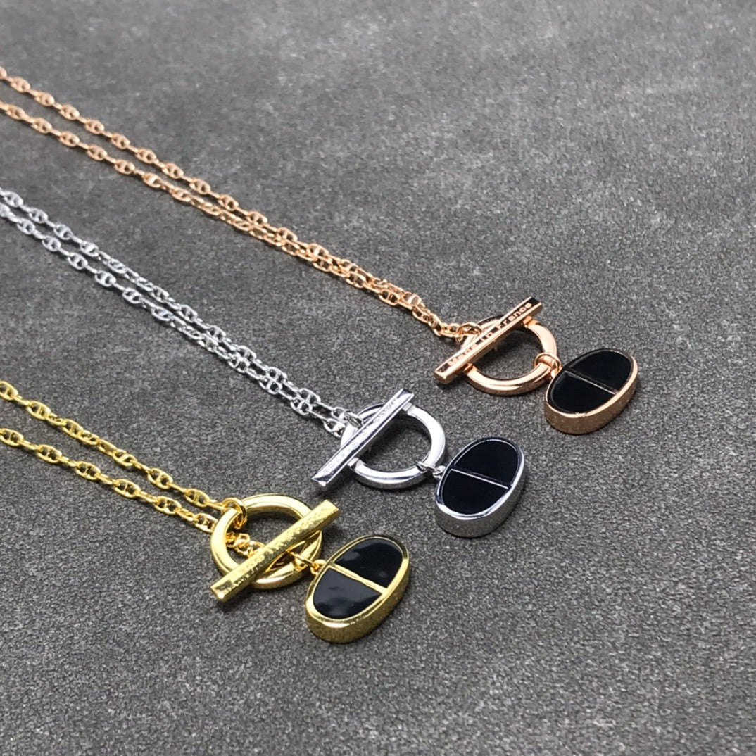 ??MIRA?¡¥CHAINE VERSO BLACK CERAMIC  NECKLACE