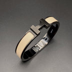 ??MIRA?¡¥H BRACELET 12MM BLACK BEIGE CERAMIC