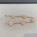 [MIRA] New  CLOVER 5 MOTIF FULL DIAMOND BRACELET COLLECTION