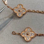 [MIRA] New  CLOVER 5 MOTIF FULL DIAMOND BRACELET COLLECTION